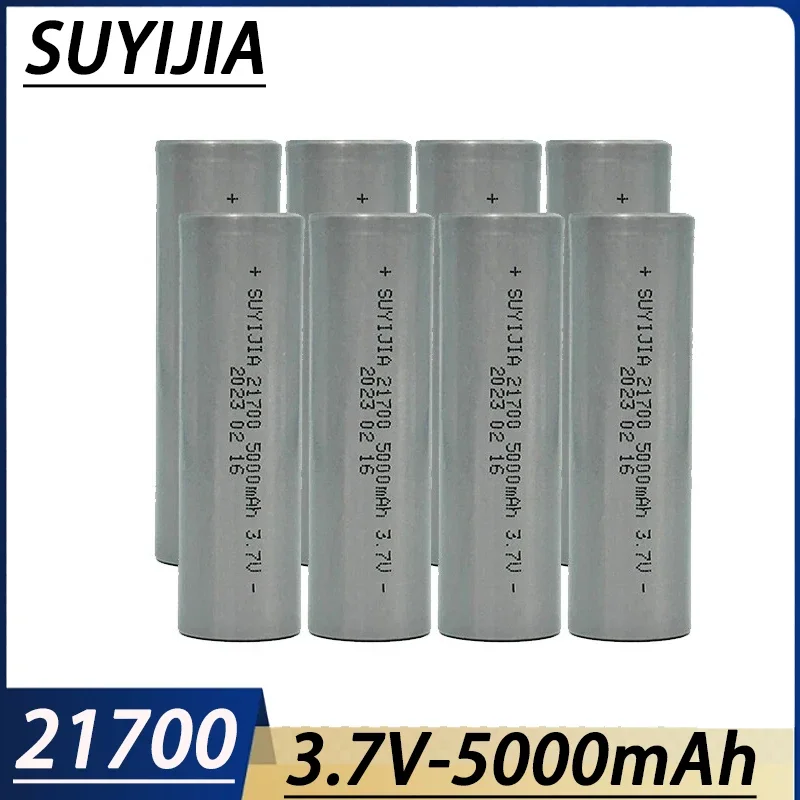 Oryginalna bateria 21700 3,7 V 5000 mAh akumulatory litowo-jonowe do aparatu latarka mikrofon golarka zabawki Batteria