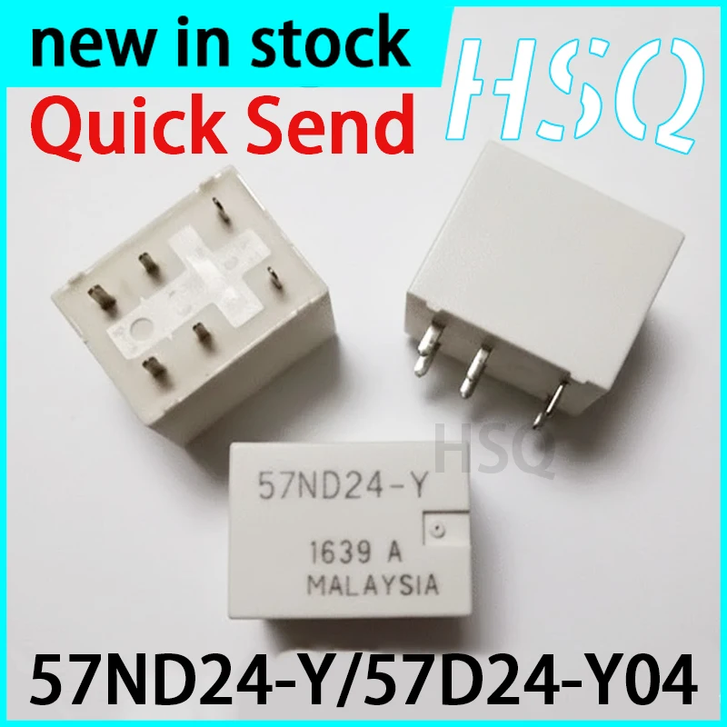 1PCS New  57ND24-Y 57D24-Y04 6-pin Relay