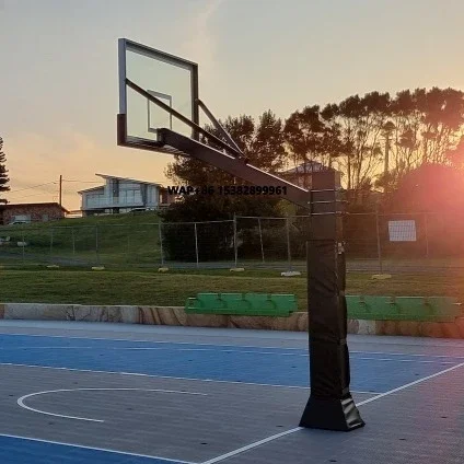 

F-07 In-ground Fixed Basketball Hoops Shooting Machine Basketball Training Equipment Basketball Stand Indoor Outdoor