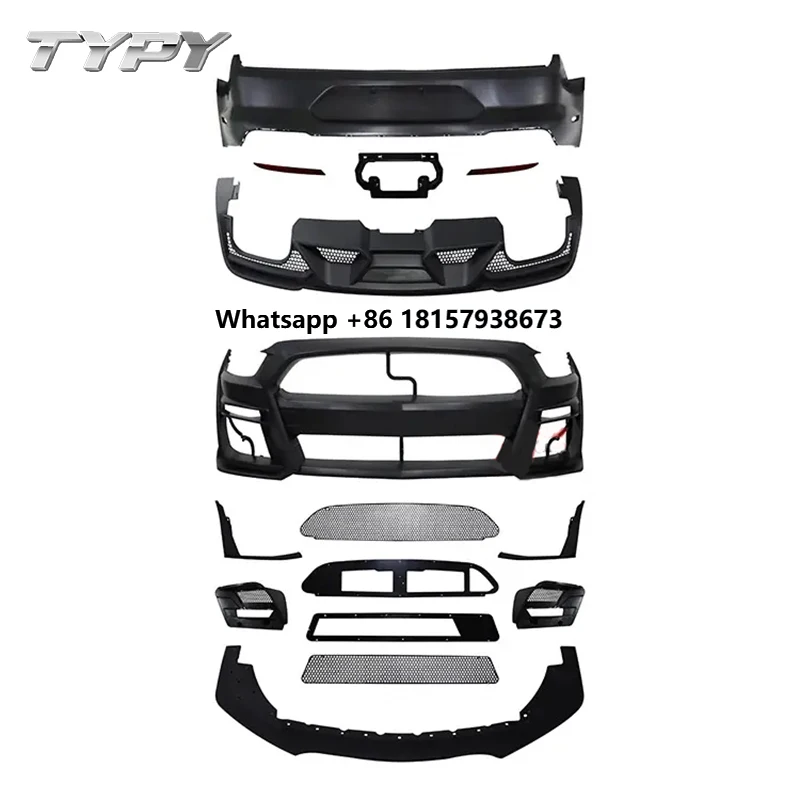 

Car Modified Bumper Body Kit for Ford Mustang Upgrade to GT500 2015-2017 Front Bumper Rear Bumper Diffuser Body Kits