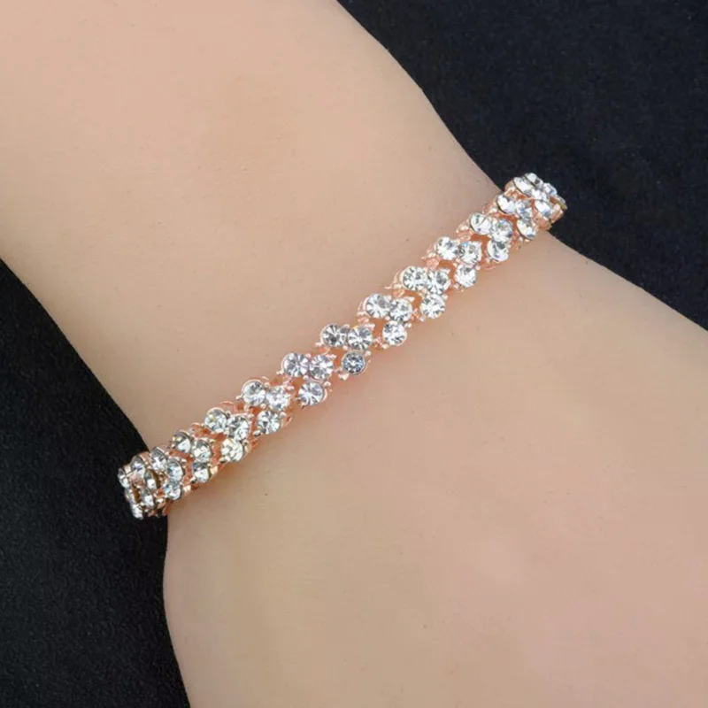 Bracelet Magnetic Gold Chain Bracelet Female Jewelry Bracele Crystal