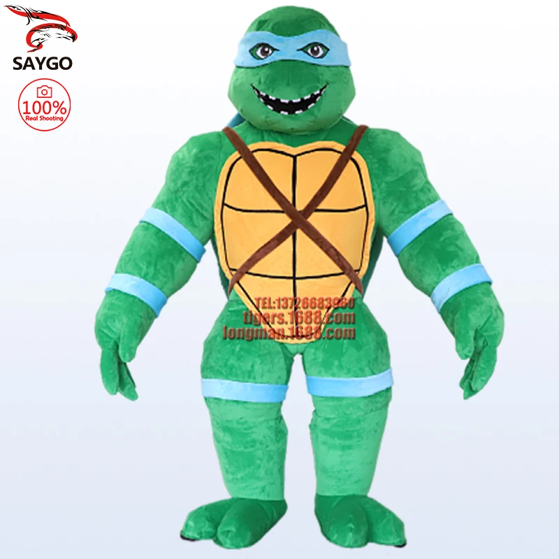 Giant Plush Inflatable Christmas TMNT Mascot Costume Walking Doll Clothes Halloween Carnival Fancy Party Suits Not Battery