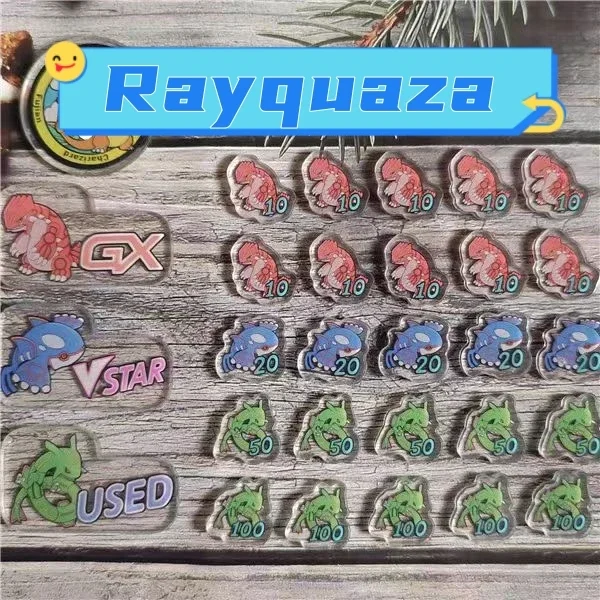 PTCG Pokemon Match punktowy licznik uszkodzeń pudełko do przechowywania gra fabularna Arceus Slowpoke Mew Gengar prezent Rayquaza Wave 40