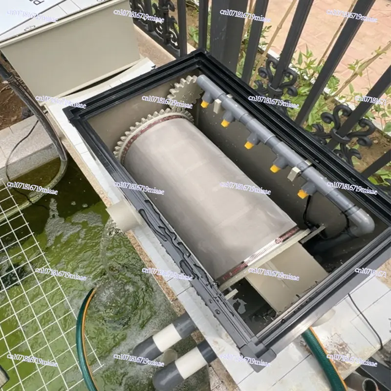 Rotary Drum Microfiltration Machine Aquatic High-density Aquaculture Filter Automatic Backwashing Fish Pond Filter Water