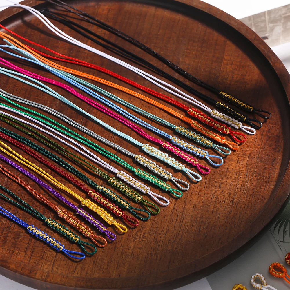 10 قطعة 155 مللي متر النايلون الحبل شريط لتعليق الهاتف الخليوي الحبل المحمول حبل Diy بها بنفسك الديكور مفتاح سلسلة لوازم المنزل الخياطة الحرف المواد