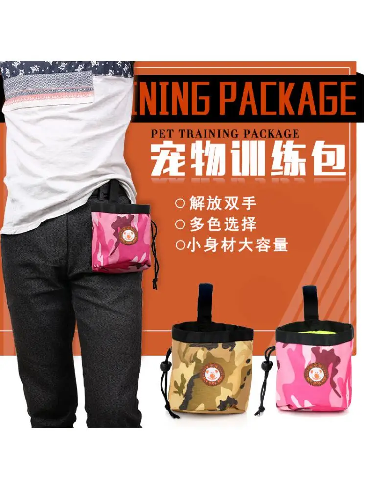 

Pet Snack Bag Teddy Pomeranian Dog Food Feeding Bag For Outing Training Dog Portable Belt Bag Pet Supplies