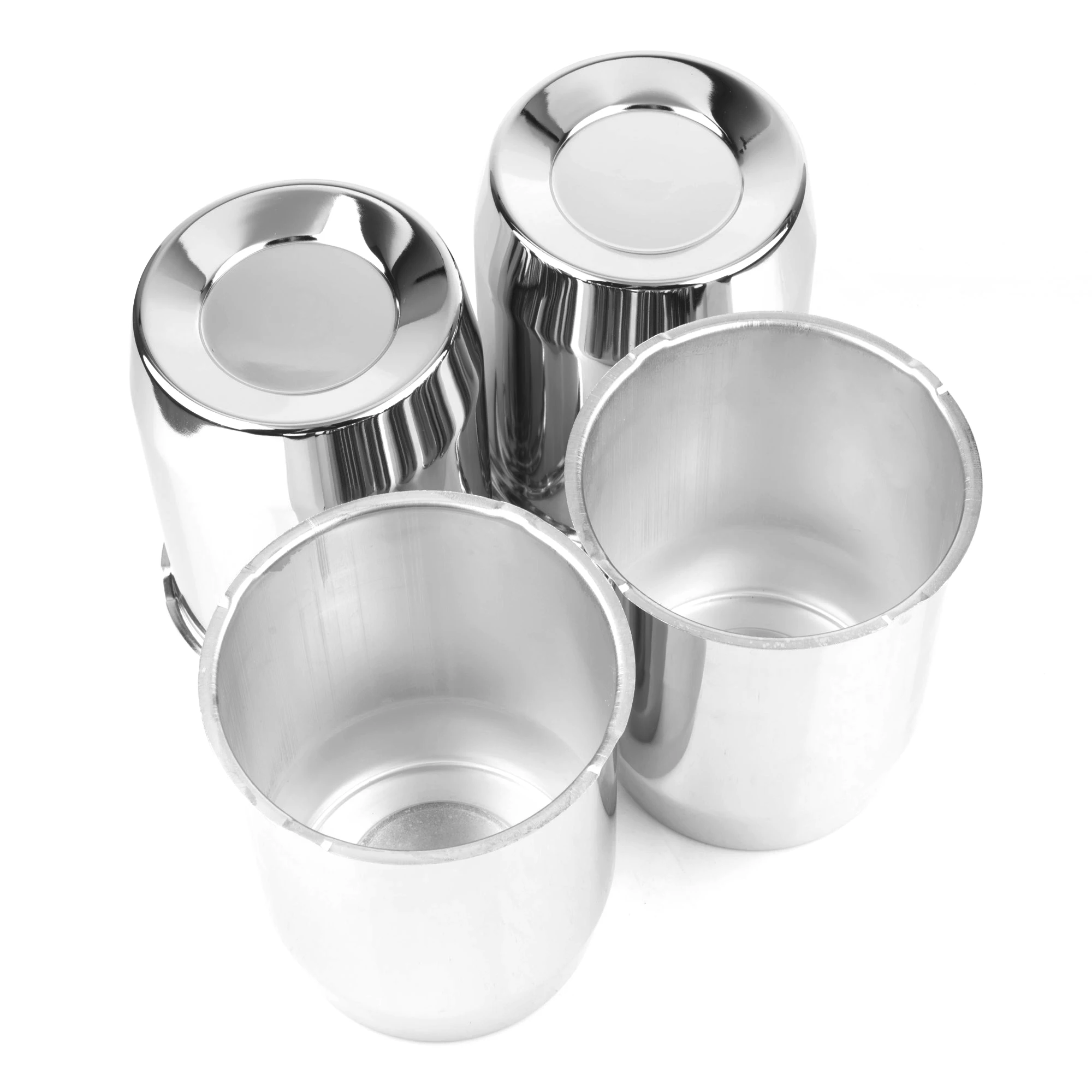 Tapas centrales de empuje para ruedas de remolque y camión, orificios centrales de carbono alto de 130 pulgadas, 2/4 piezas, 5,15mm/163 ", 6,42mm/5,15", H 5,15