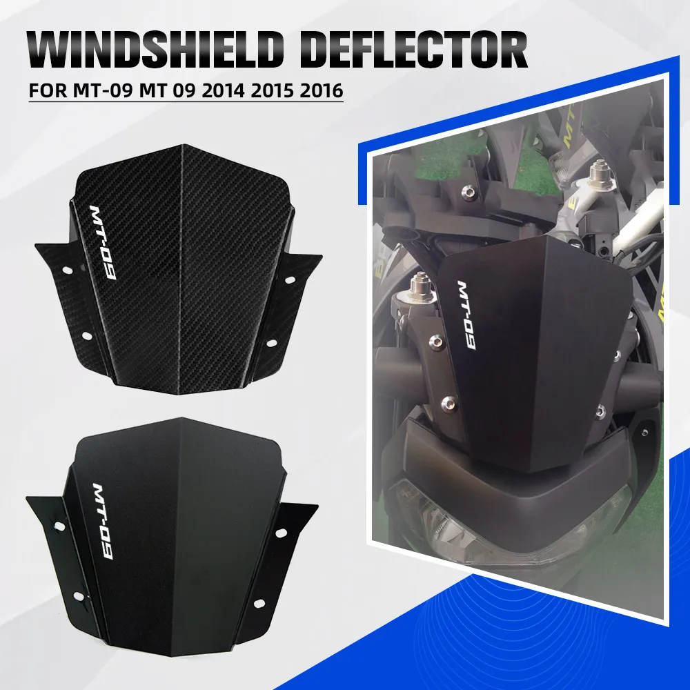 

For YAMAHA MT-09 MT 09 2014 2015 2016 Motorcycle Windshield WindScreen Meter Visor Front Screen Wind Deflector MT09 FZ09 FZ-09