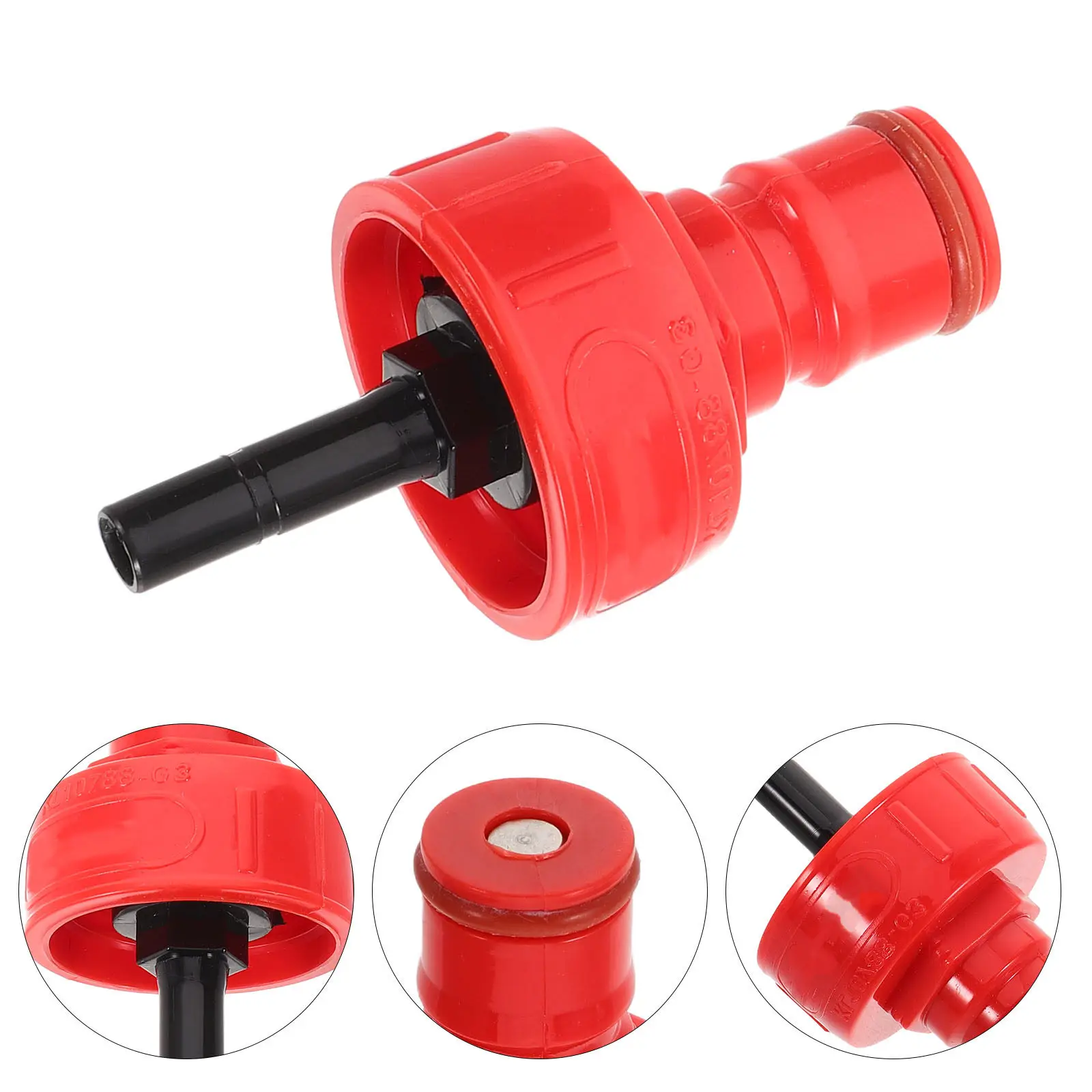Plastic Beer Carbonation Cap Adapter for Homebrew Reusable Soda Bottle Keg Adapter Easy Quick Connect Plastic Carbonation Cap