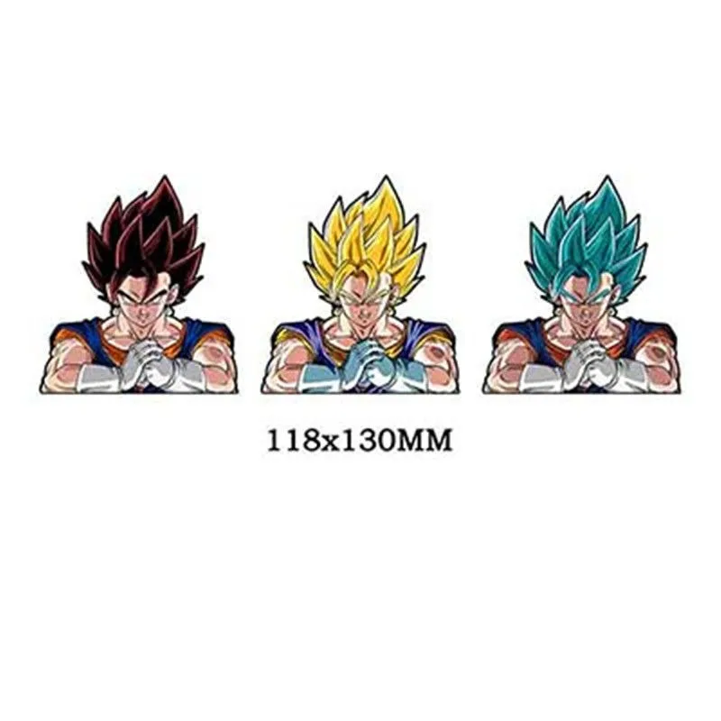 Dragon Ball Sun Wukong Vegeta Cartoon Creative 3D Gradient Sticker Fashion Waterproof Mobile Phone Computer Decoration Sticker