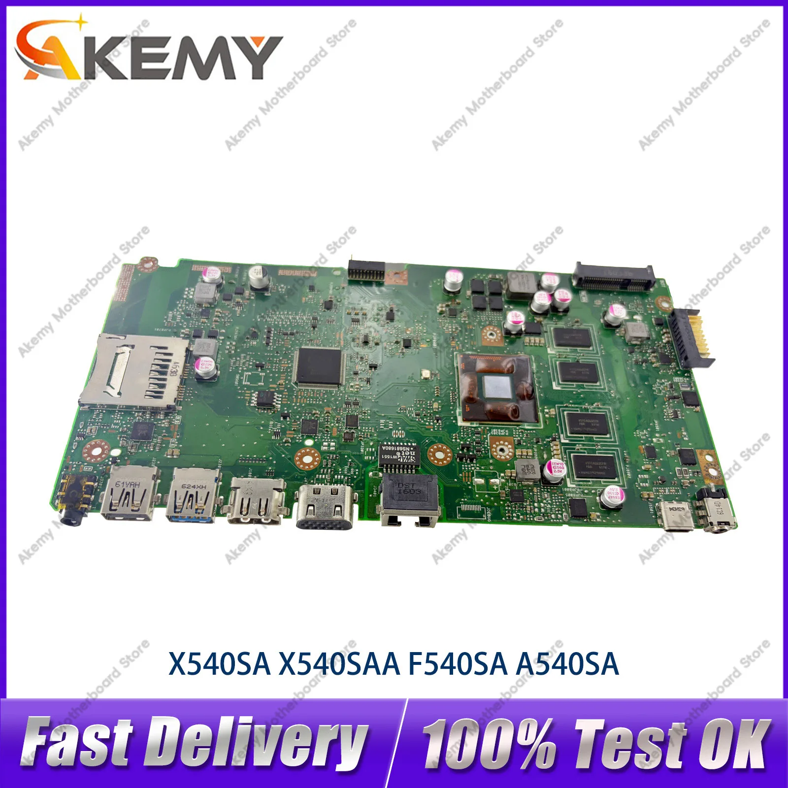 X540SA Laptop Motherboard For ASUS VivoBook X540SA X540S D540S F540S R540S X540SC A540S Notebook Mainboard With Celeron CPU stk