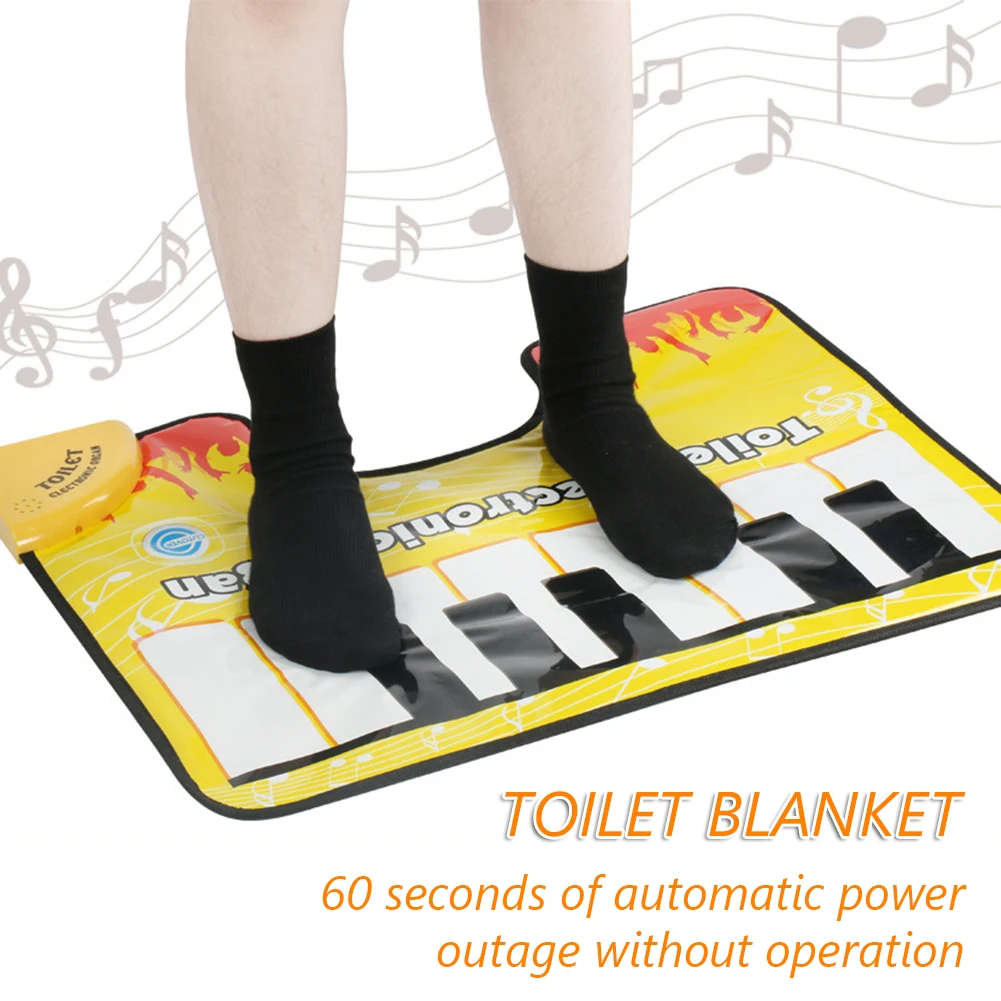 Musical Piano Sounding Rug Bathroom Fun Toe Tapping Musical Keyboard Bath Mat Toilet Floor Mat Potty Pad For Bathroom