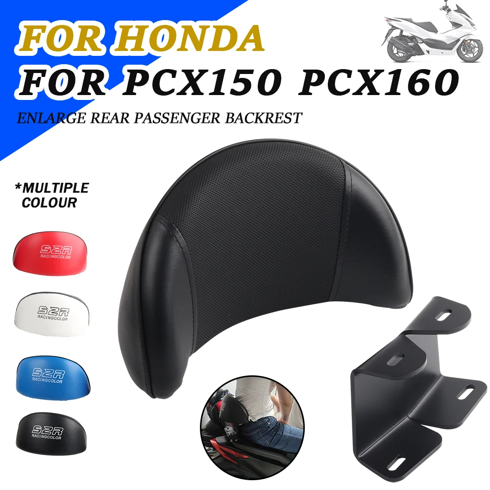 PCX160 Rear Passenger Backrest Pad Thicken Back Rests Seat Support For Honda PCX150 PCX 150 PCX 160 2019 2020 2021 2022 2023