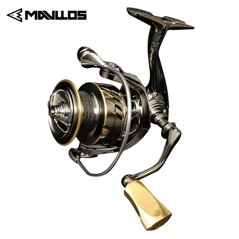 Mavllos Raptor Metal Boat Fishing Reel Max Drag 25kg Screw in Handle Ratio 5.7:1 Anti-corrosion Jigging Fishing Spinning Reel