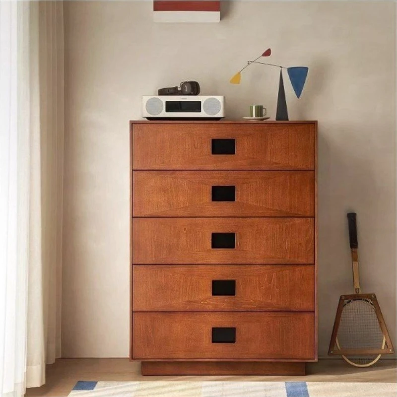 LTT antique chest of drawers bedroom wall storage living room retro storage bed end drawer cabinet