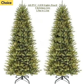 Pre-Lit Pencil Christmas Tree 1