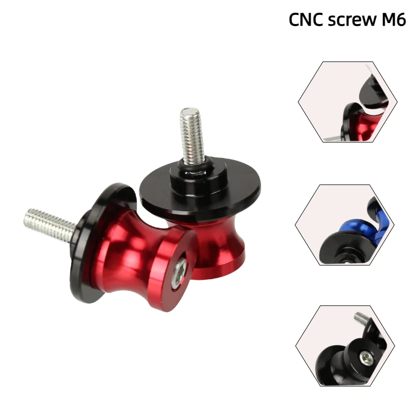 Multi color optional aluminum alloy starting screw for motorcycle and sports car CNC rear starting screwHOT