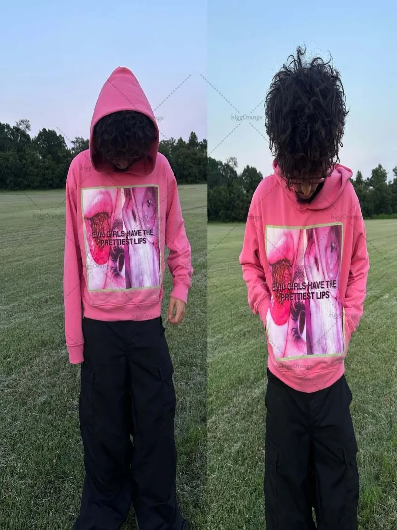 Готическая толстовка с капюшоном в стиле Харадзюку в стиле ретро Y2K, женская уличная панк-модная брендовая толстовка большого размера, мужская повседневная свободная уличная одежда в стиле хип-хоп