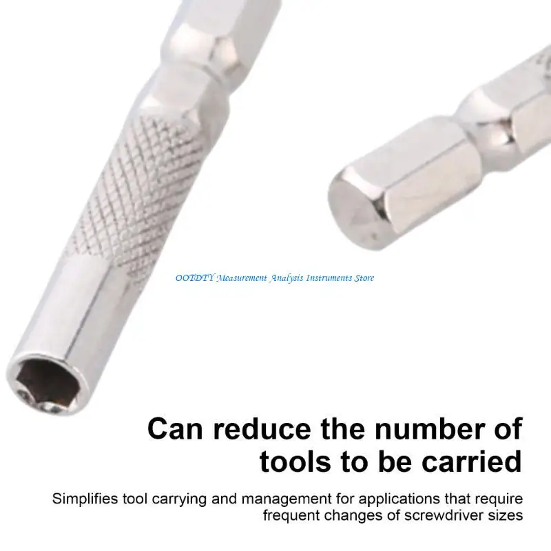 367D Electric Screwdriver 6.35mm 1/4" Insert Bit Adapter To Systems 4mm Shank