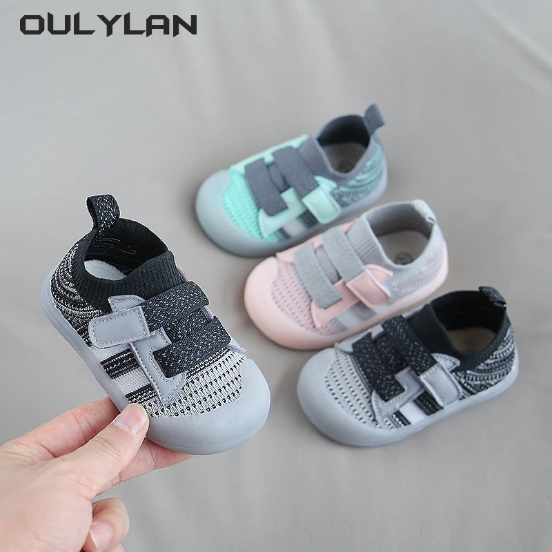 Soft Sole Breathable Knit Mesh for Boys and Girls Sneakers Spring Summer 1-3 Year Old Baby Walking Shoes Children Mesh Shoes