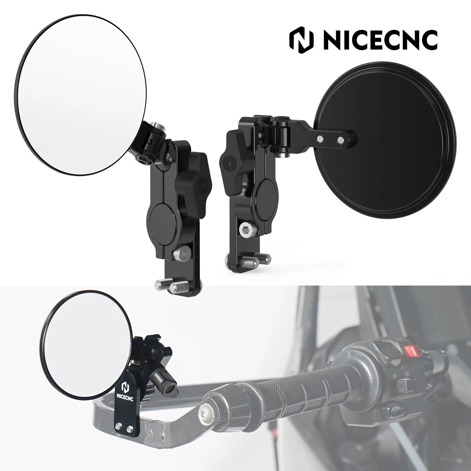 

For Honda CRF250L CRF300L Rally Handguard Mirror Quick Flip Side Mirrors for BMW R1200 R1250 GS GSA R1200GS Adventure R1250GS