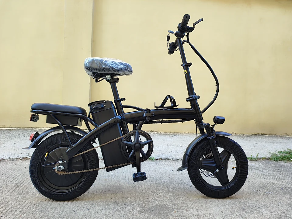 Mini Folding Electric Bike 48V 400W 30AH 14-inch Electric City Bike Folding Electric Bicycle Cheap Adult Battery Powered Scooter image 10