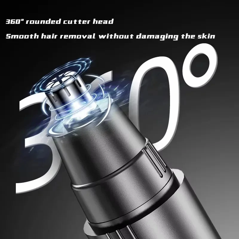 Absolute Black Electric Nose Hair Trimmer Ear and Nose Hair Trimmer Professional Painless Nose Hair
