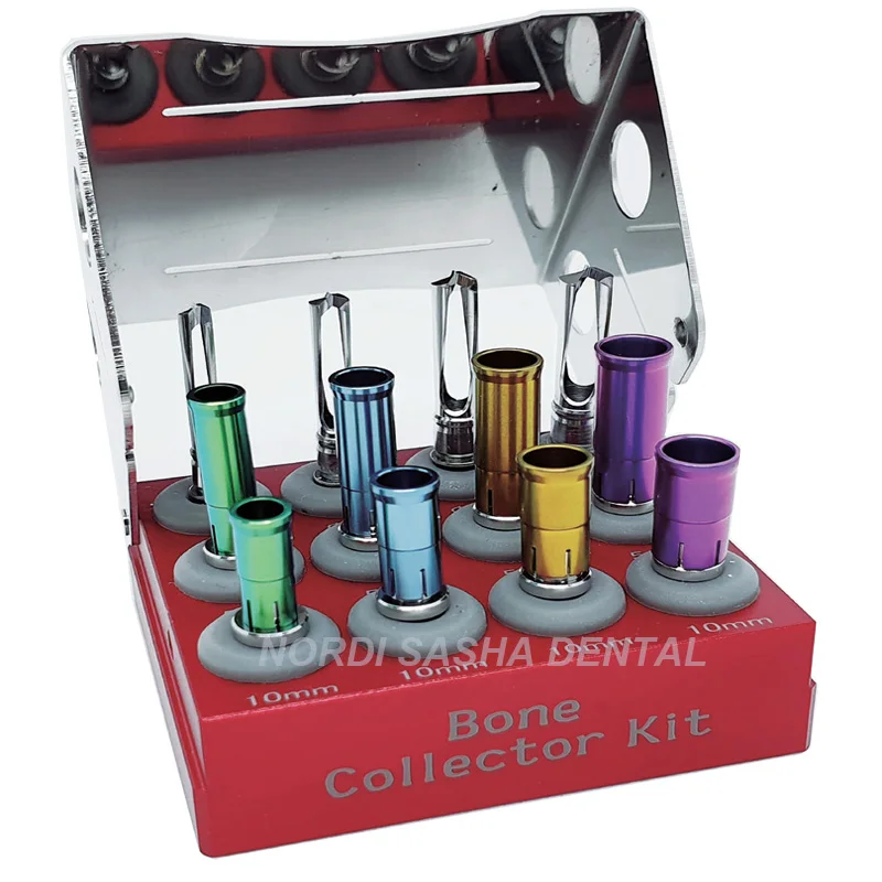 Dental Implant Bone Collector Kit Drill Set Implant Guide Positioning Drills Kit Pilot Pioneer Drill Dentistry Bone Collector