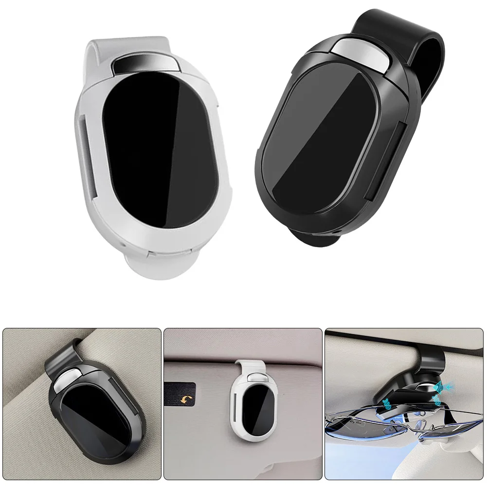 

Организация автомобиля 72*40*37 мм Автомобильный держатель для солнцезащитных очков Нескользящий держатель Простая установка Инновационный дизайн Безопасное хранение