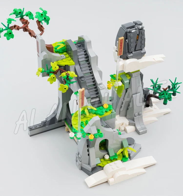 1949pcs Monkie Kid The Legendary Flower Fruit Mountain Monkey King Sun Wukong 60047 Building Blocks Sets Compatible With Model