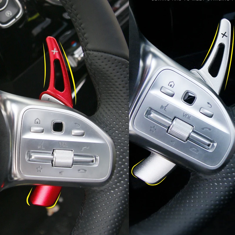 For Mercedes Benz CLA Class C118 CLA180 200 220 250 2020+ Steering Wheel Shift Paddle Shifter Extension Car Styling Accessories