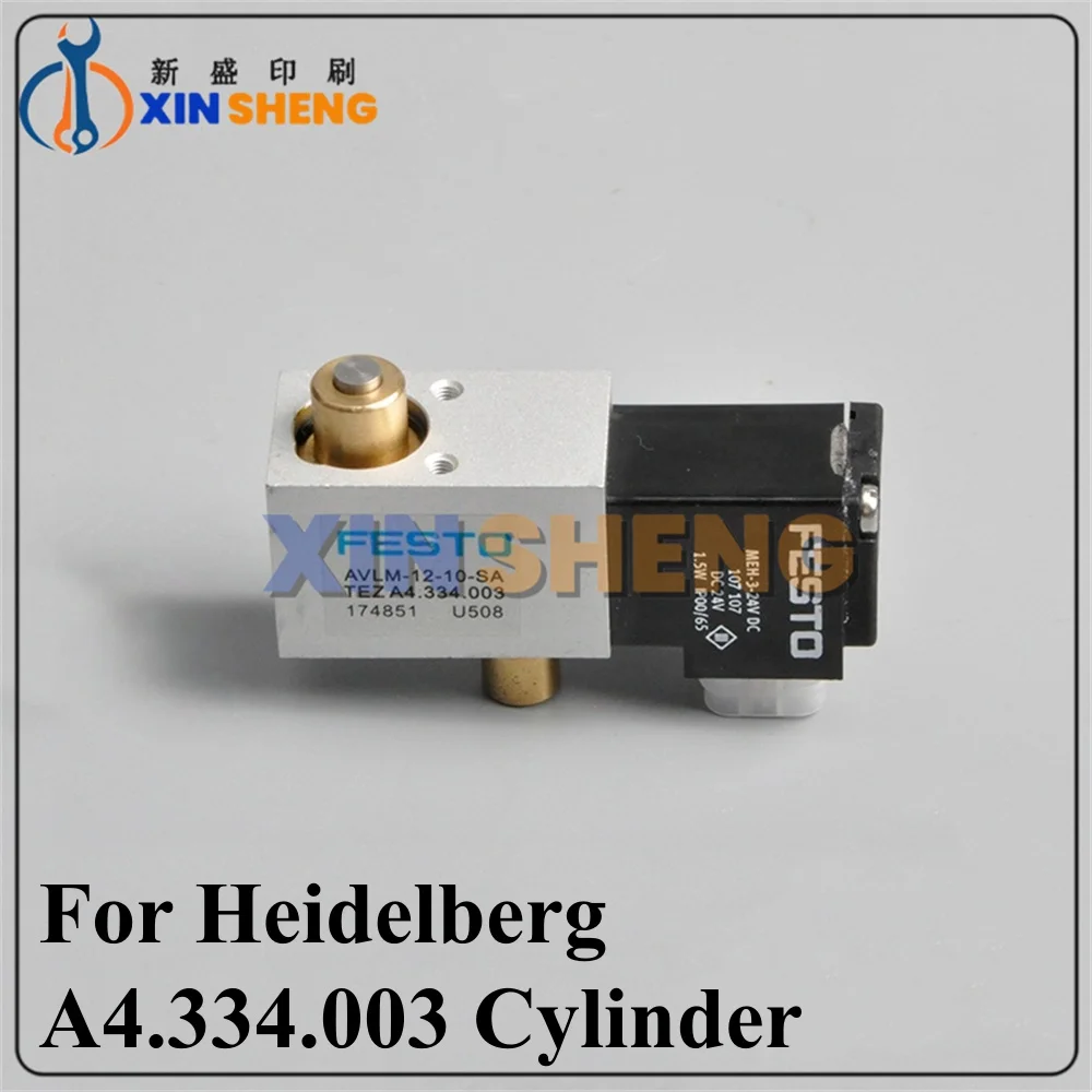 

Good Quality Solenoid Valve A4.334.003 For Heidelberg Offset Printing Machinery Parts Solenoid Valve AVLM-12-10-SA