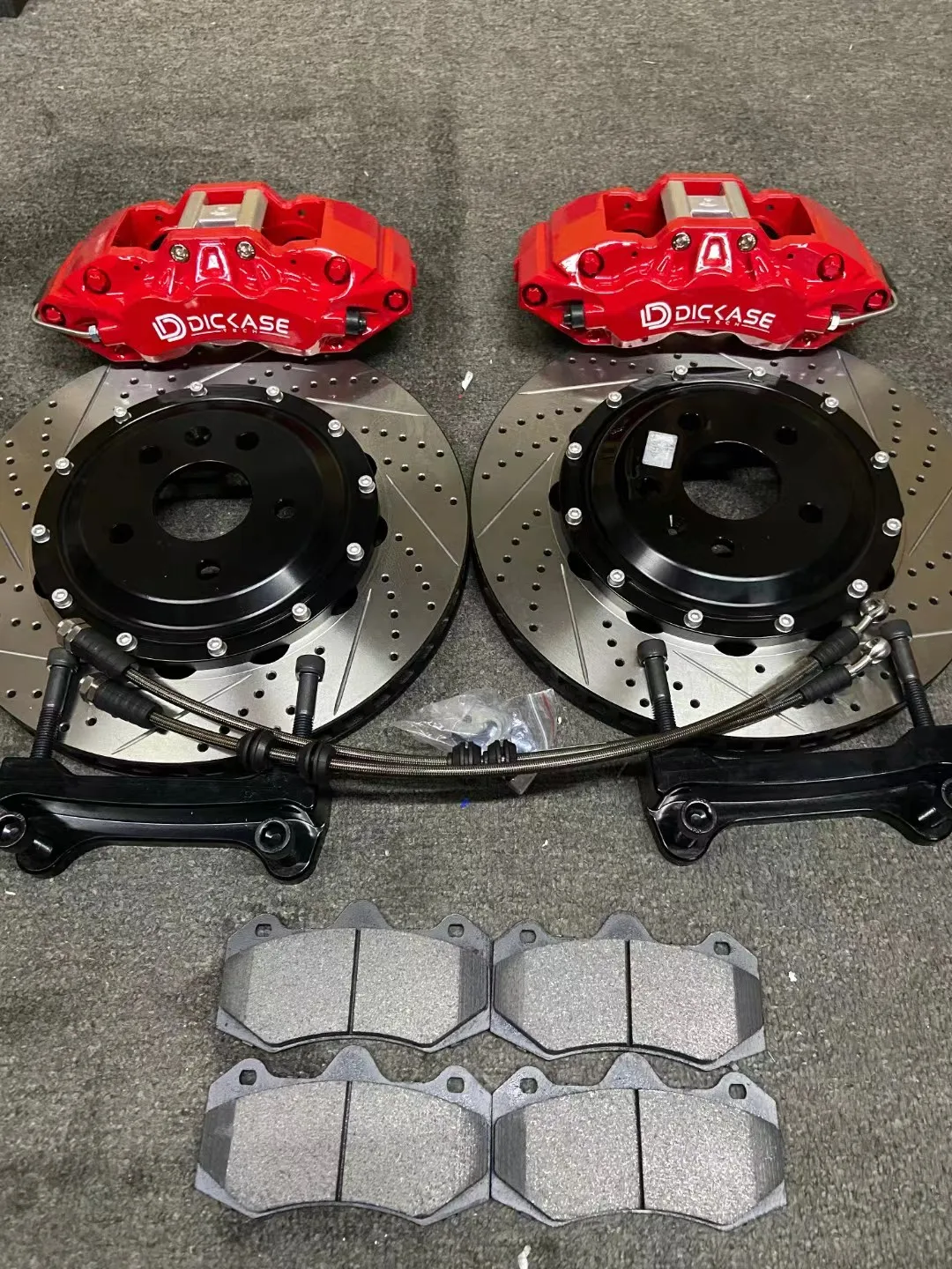 Dicase racing high performance red caliper big brake kit with 355mm drilled and slotted for Toyota Prado 150 18\