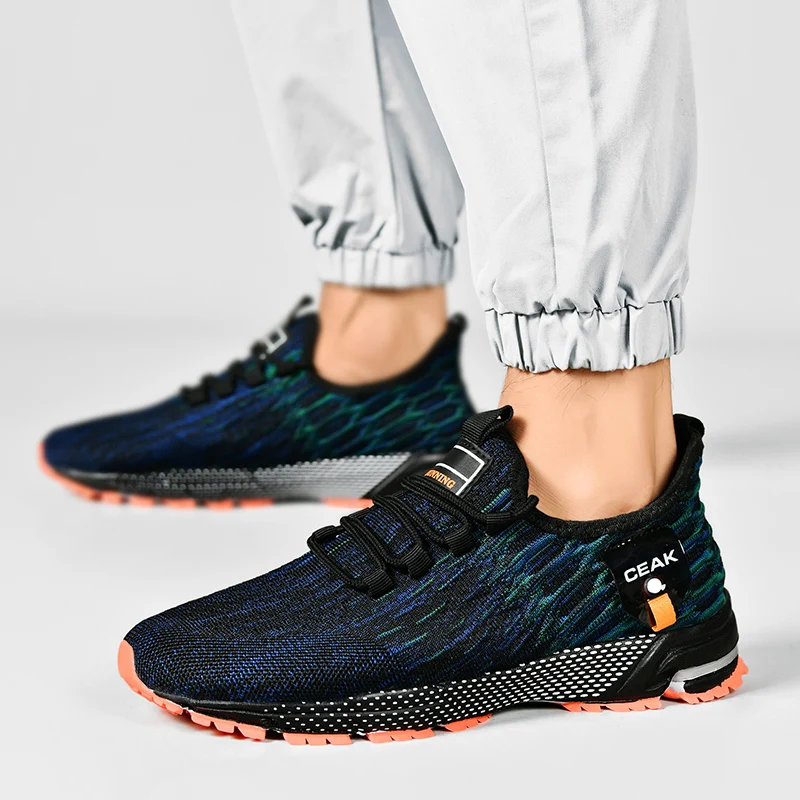 Men's Golf Shoes, Outdoor Casual Walking Shoes, Men's Mesh Breathable Lightweight Golf Sports Shoes, Sizes 39-48