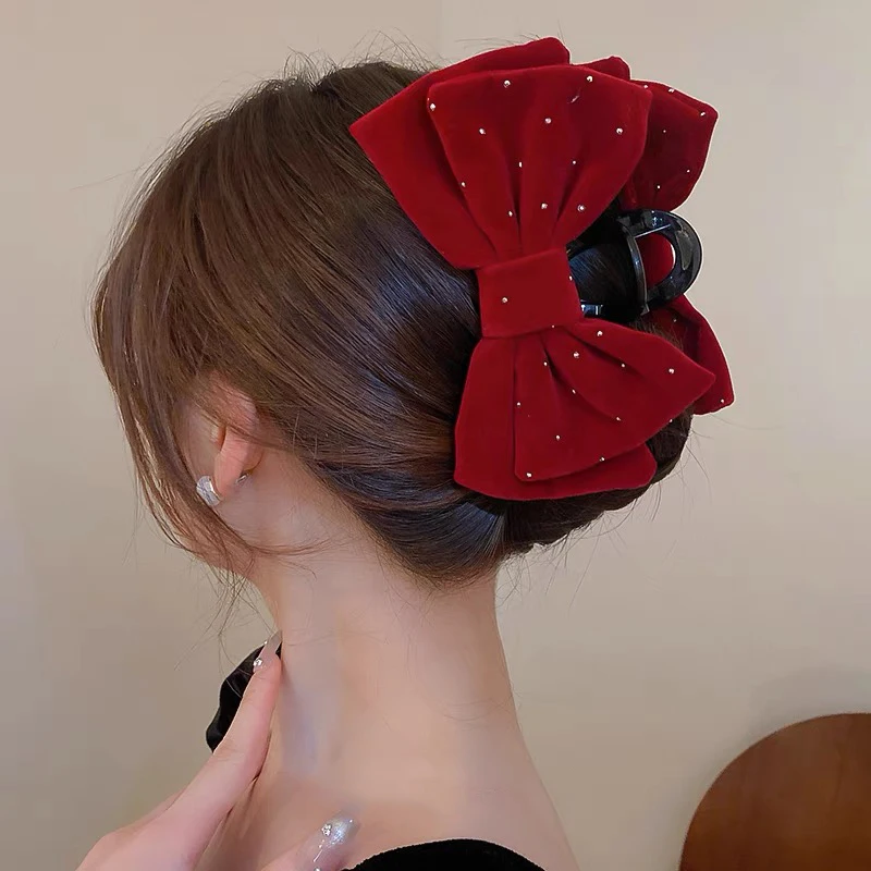 16CM Grande Arco Artiglio Dei Capelli Granchio Donne Temperamento Francese Tornante Clip di Capelli Per Gils Coda di Cavallo Accessori Per Capelli Clip Granchio Tornante