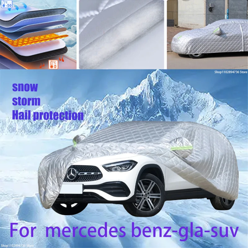 

For mercedes benz-GLA Outdoor Cotton Thickened Awning For Car Anti Hail Protection Snow Covers Sunshade Waterproof Dustproof