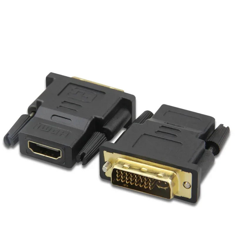 DVI 24+5 To Adapter Cables Plated Plug Male To Female HDMI-compatible To DVI Cable Converter 1080P for HDTV Projector Monitor