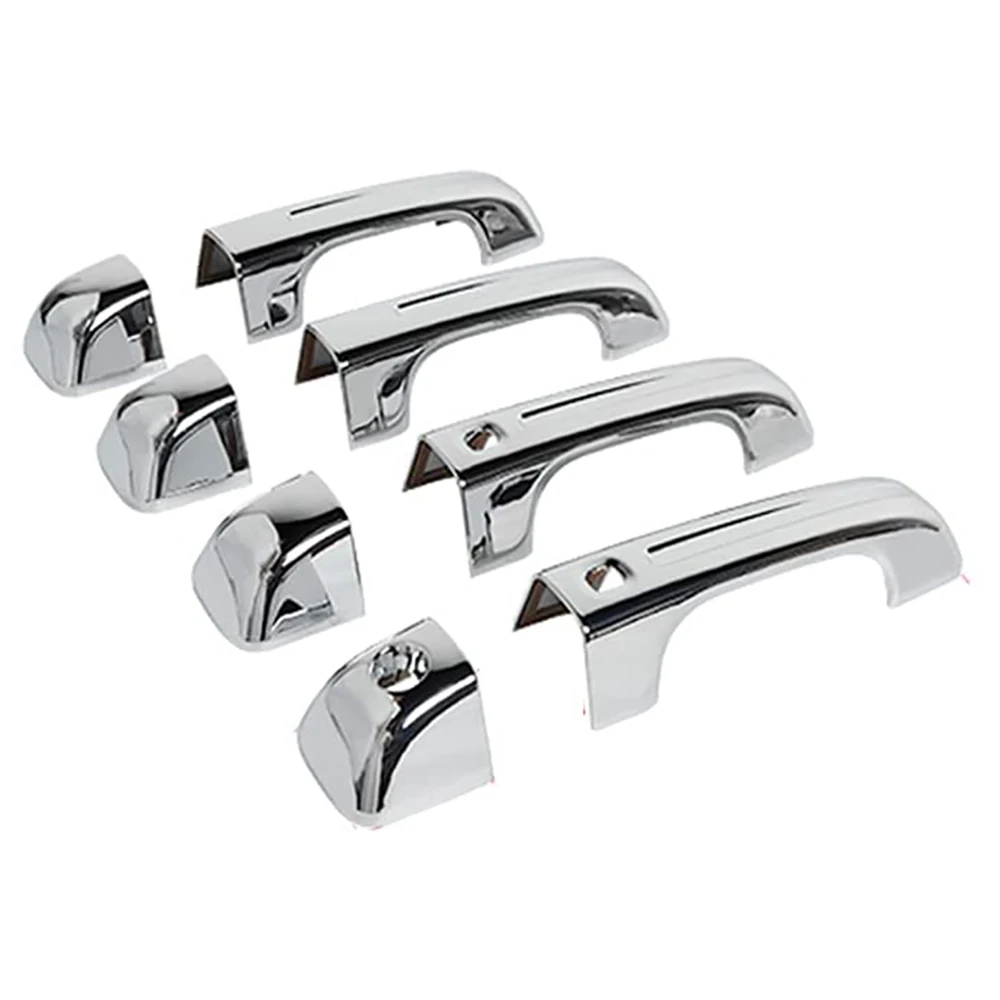 

Side Door Handle Cover Decorative Trim for Dodge Ram 1500 2019-2021 with Smart Keyhole Car Exterior Accessories, Silver