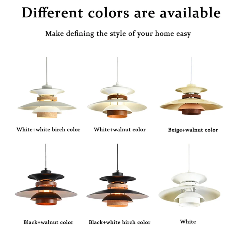 Lamp Mid Century Pendant Light Creative Modern Gradient Pendant Lichting UFO Adjustable Hanging Chandelier Light Fixture For