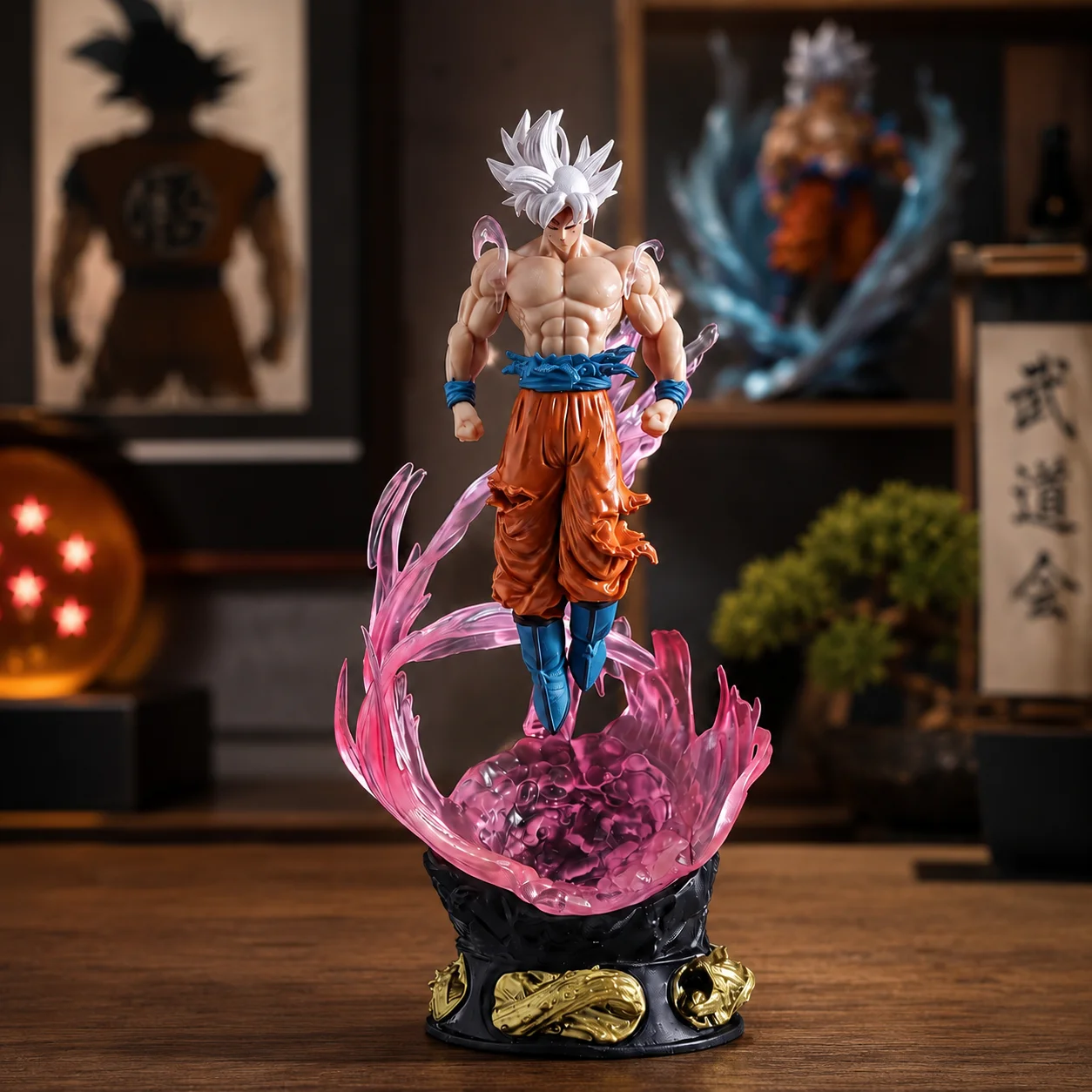 Figurine Ultra Instinct, Dragon Ball, Figurine d'anime, Cadeau d'anniversaire pour amis, Statue de personnage d'anime, Ornement de bureau, Figurine de collection, Cadeau de vacances