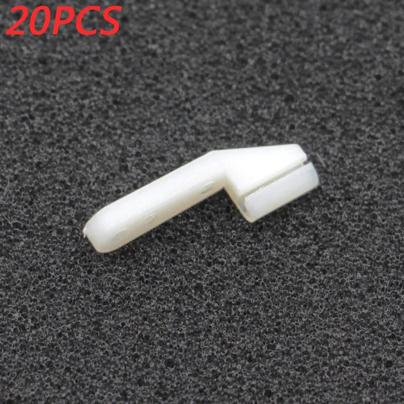 20PCS Servo Rudder Angle Link L-shaped Nylon Chuck Suitable for RC FPV 2MM Steel Wire Fixed wing Oil Aircraft Parts Accessories