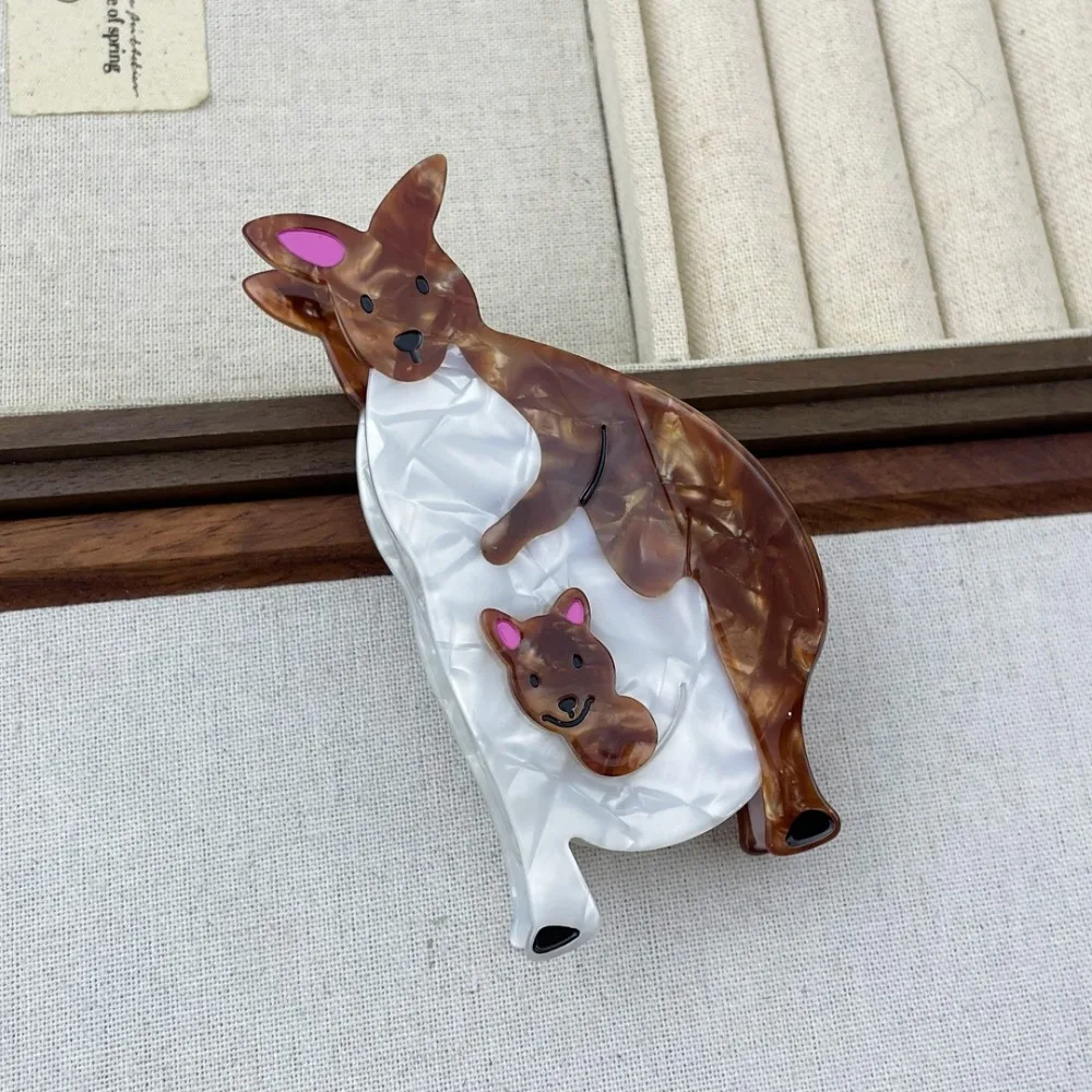 

Rabbit Bear Acetate Hair Claw Puppy Creative Cartoon Animal Hair Clip Headwear Hair Accessories Geometry Shark Clip Female