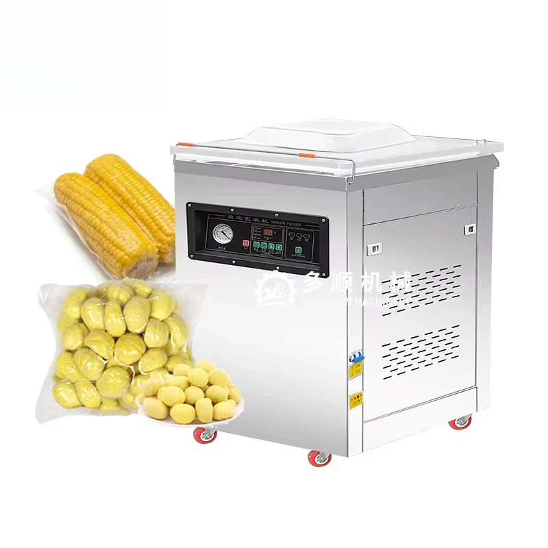 

DZ-500-2D Custom Service Widely Use Single Chamber Dates Vaccum Sealer Vacuum Packing Machine for Clothes