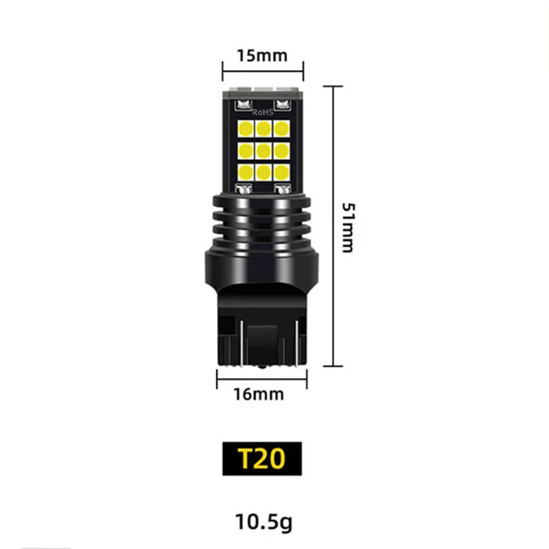 2x 7440 7443 580 6000K White LED Back Up Reverse Lights Upgrade FIT For Peugeot 4007 2007-2013 2008 2009 2010 2011 2012