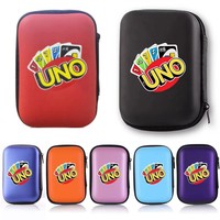 UNO Travel Zipper Case Carry Board Game Cards Storage Package For Kids Fan Entertainment Card Holder Mini Bag