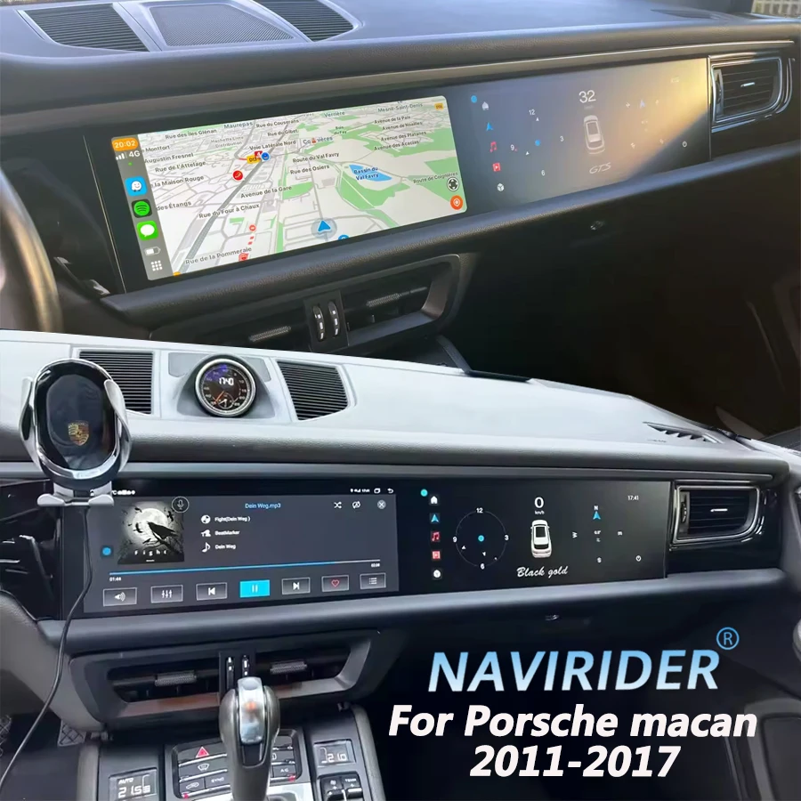

Android 13 Dual Screen For Porsche Macan 2011-2017 Car GPS Navigation Multimedia Video Player Carplay AutoRadio Stereo Head Unit
