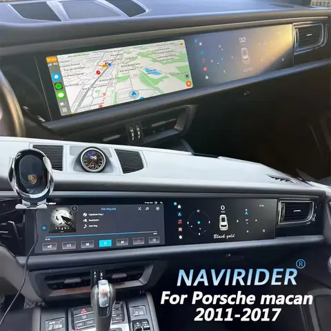 안드로이드 13 듀얼 스크린 포르쉐 마칸 2011-2017 자동차 GPS 네비게이션 멀티미디어 비디오 플레이어 카플레이 오토라디오 스테레오 헤드 유닛