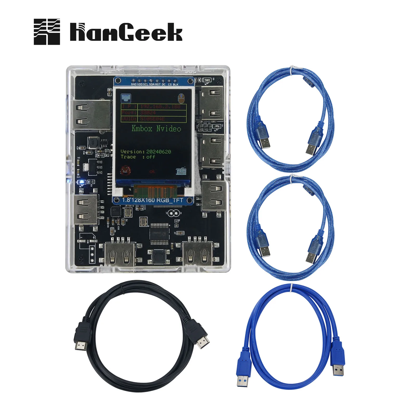 HamGeek KMBOX Nvideo Network KM Controller Video Acquisition Card Support Loop Out Function XBOX360 KM Converter