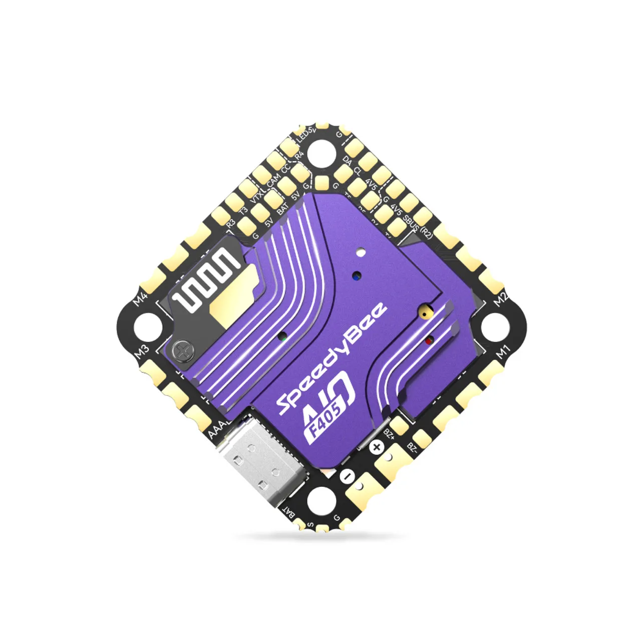 SpeedyBee F405 AIO 40A ESC Bluejay 25.5x25.5 3-6S Flight Controller / Bluetooth / ICM-42688P / Barometer / OSD / 25.5MM For FPV