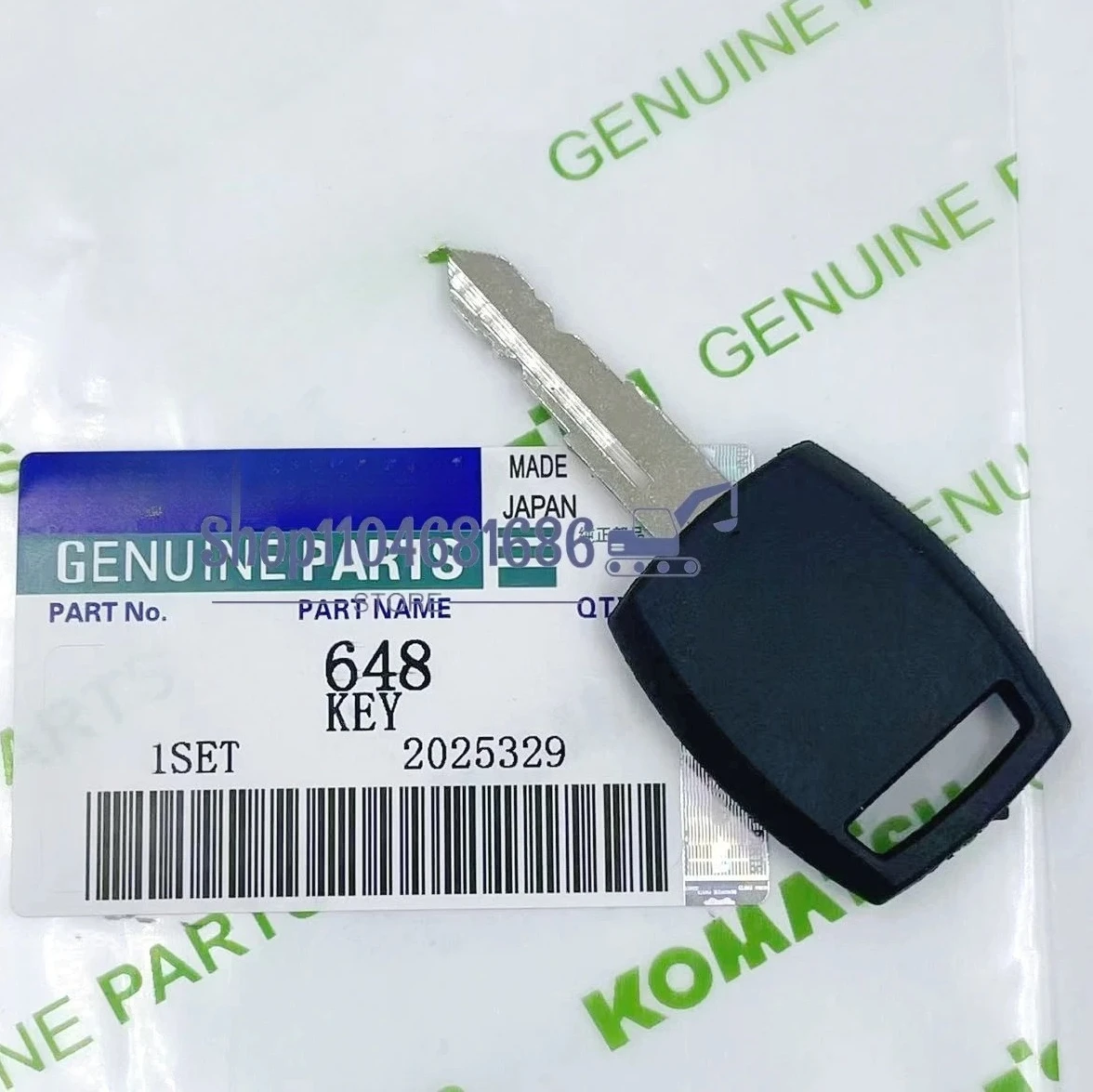 648 Ignition Key with Chip for Excavator PC60 PC70 PC80 PC130 PC200 PC300 PC360 PC400 -5-6